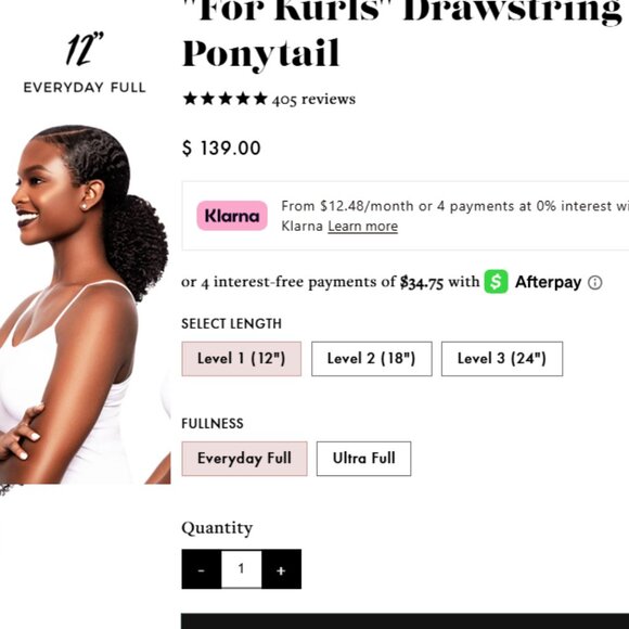 🔥 Heat Free Hair “For Kurls” Drawstring Ponytail – NWT – Starting at $100! 🔥 - Picture 3 of 5